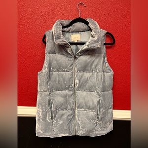 Loft blue puffer vest